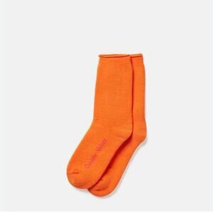 Outdoor Voices OV Comfort Crew Socks In Clementine Full Cushion 7-9.5 or 6-8.5
